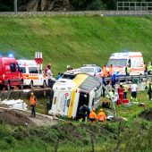 Schweres Busunglück in Schweiz