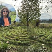 In diesem Labyrinth wachsen Wildkräuter