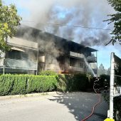 Brand in Fußach: Wohnhaus ­musste evakuiert werden