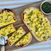 Herbstgenuss mit Kartoffelfladen vom Blech