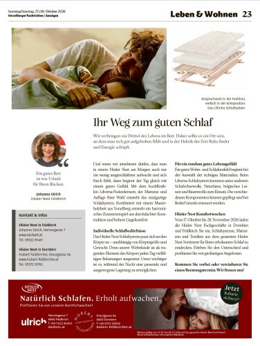 Ausgabe 17.10.2026, Seite 23